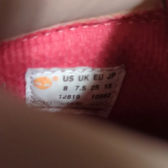 🩷 Timberland Kids Pink Boots | Toddler 8 - Picture 9 of 15